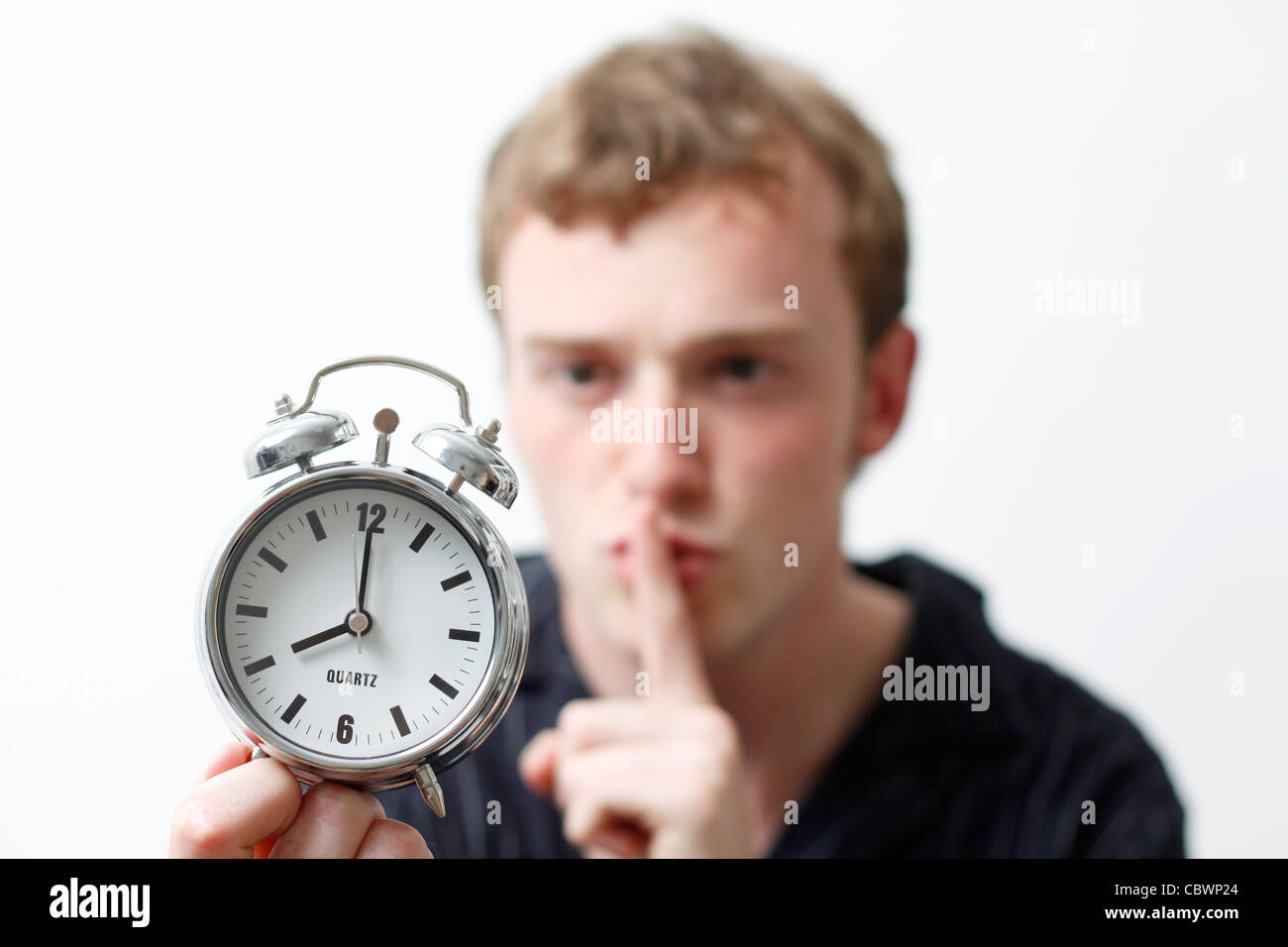A noisy alarm clock Stock Photo Alamy