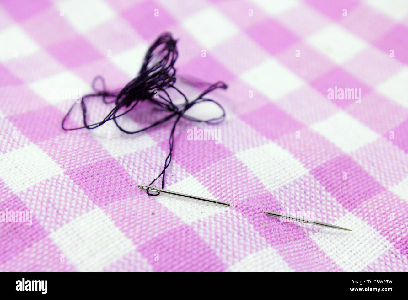 Needle and thread Stock Photo Alamy