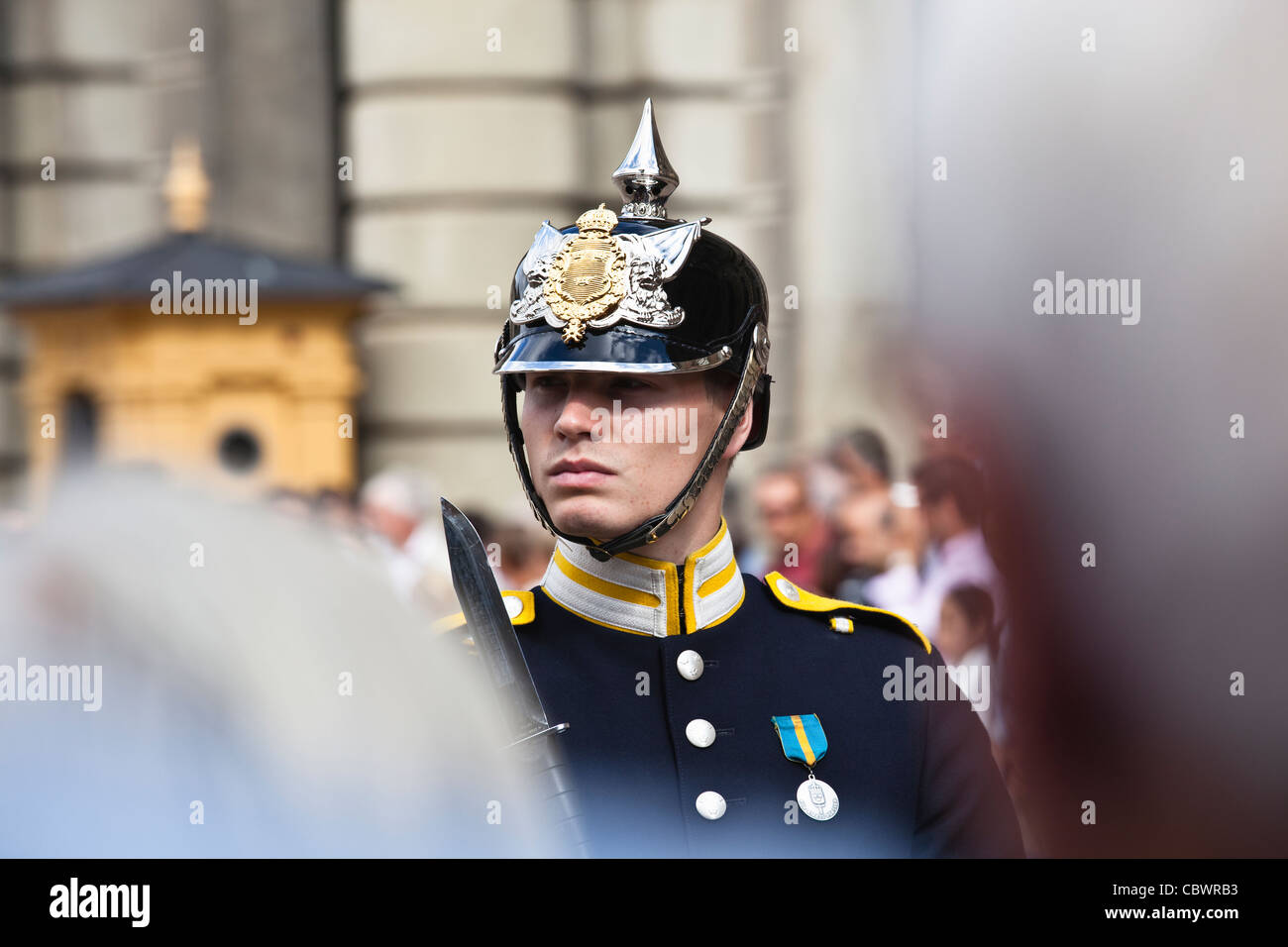 stockholm: swedish royal guard Stock Photo