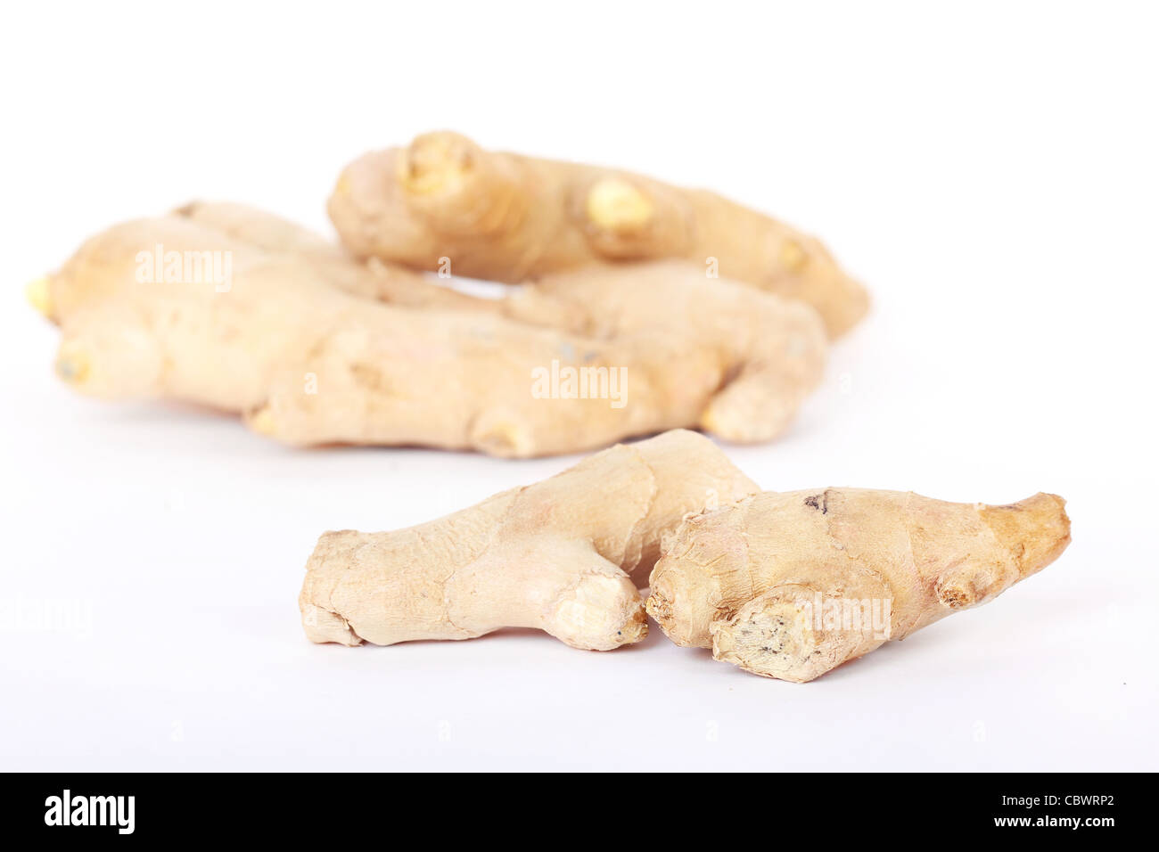Dry ginger roots, closeup on white Stock Photo Alamy