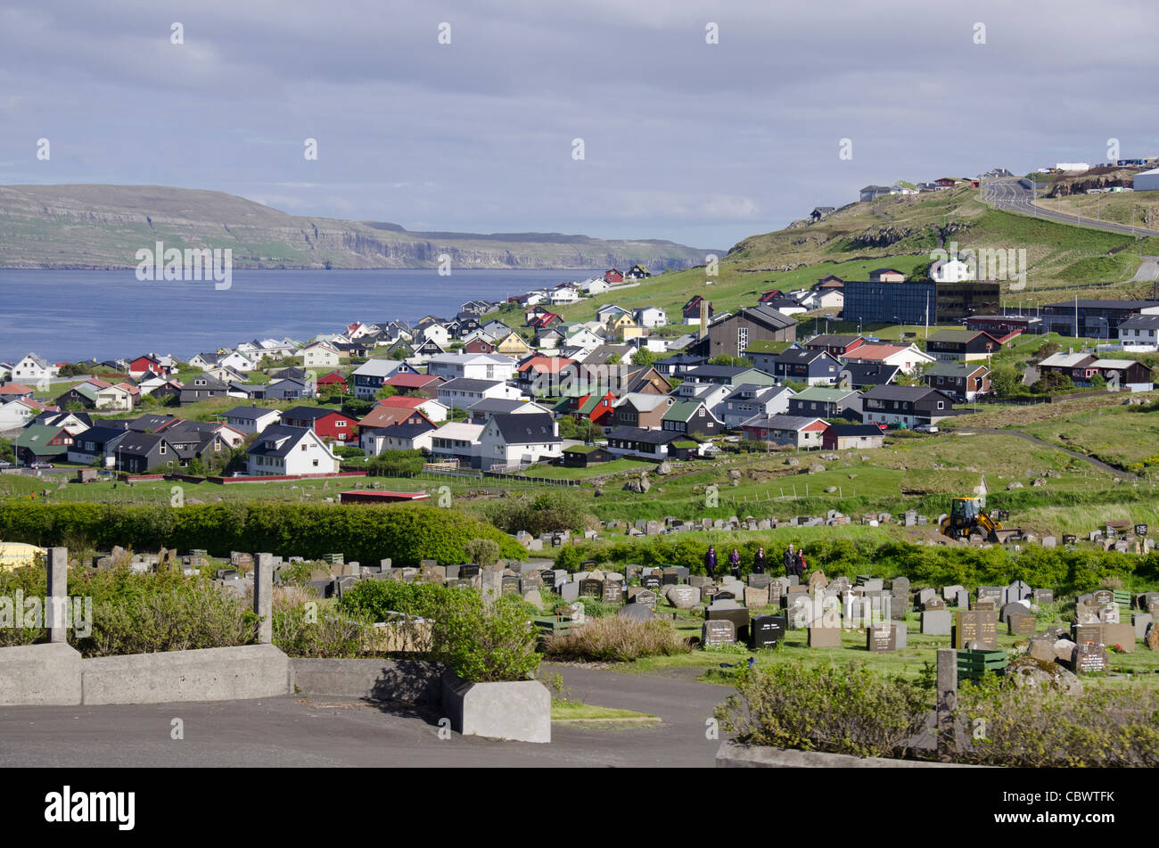 Kingdom of Denmark, Faroe Islands (aka Foroyar). Capital and port city of Torshavn. Stock Photo