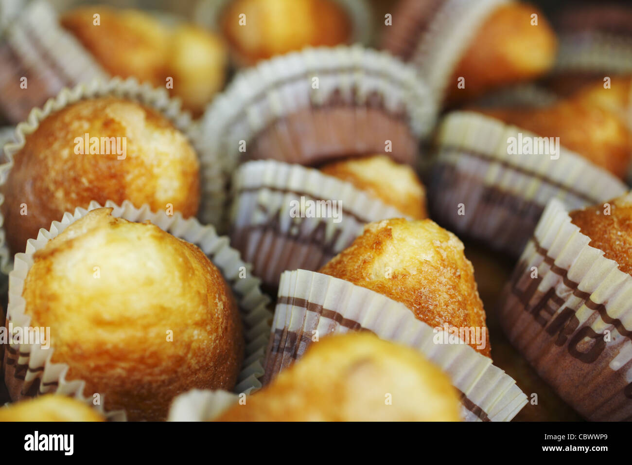 Magdalenas, Spanish sweet pastries, bakery in Guadarrama, Spain Stock