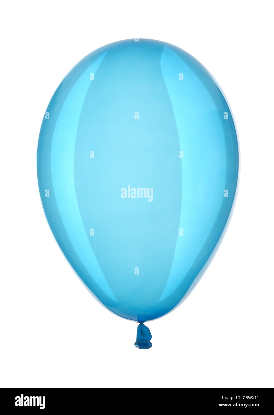 Blue balloon isolated on a white background Stock Photo - Alamy