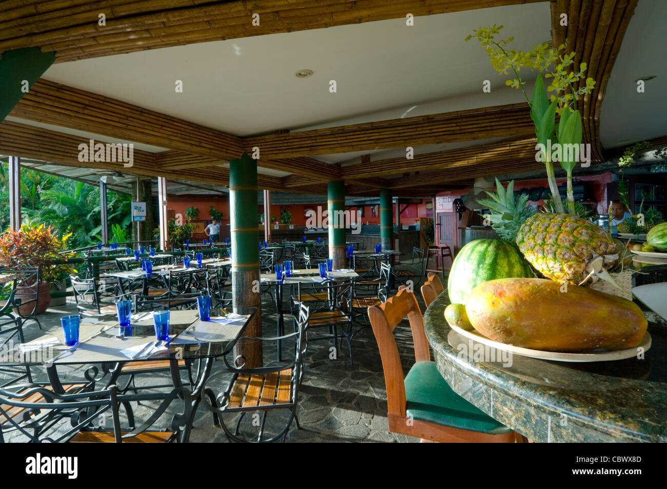 Restaurant Hotel Si Como No near Quepos Costa Rica Stock Photo Alamy