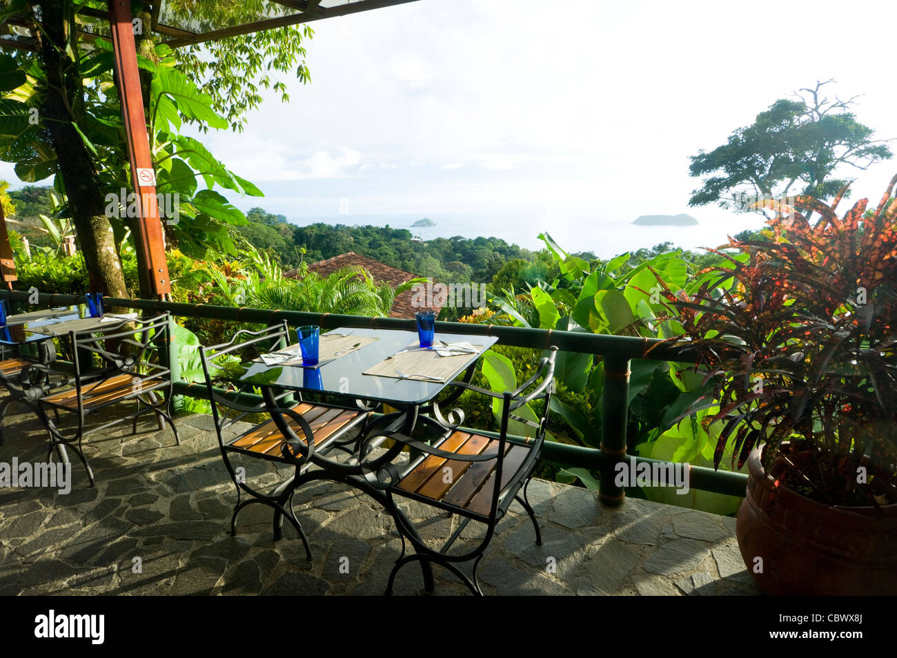 Restaurant Hotel Si Como No near Quepos Costa Rica Stock Photo Alamy