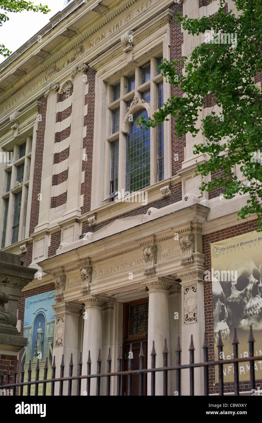 COLLEGE OF PHYSICIANS & MUTTER MUSEUM PHILADELPHIA PENNSYLVANIA Stock Photo