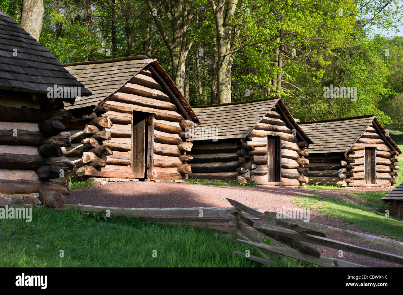 Soldier Cabins Valley Forge Pennsylvania Stock Photo 41751736 Alamy