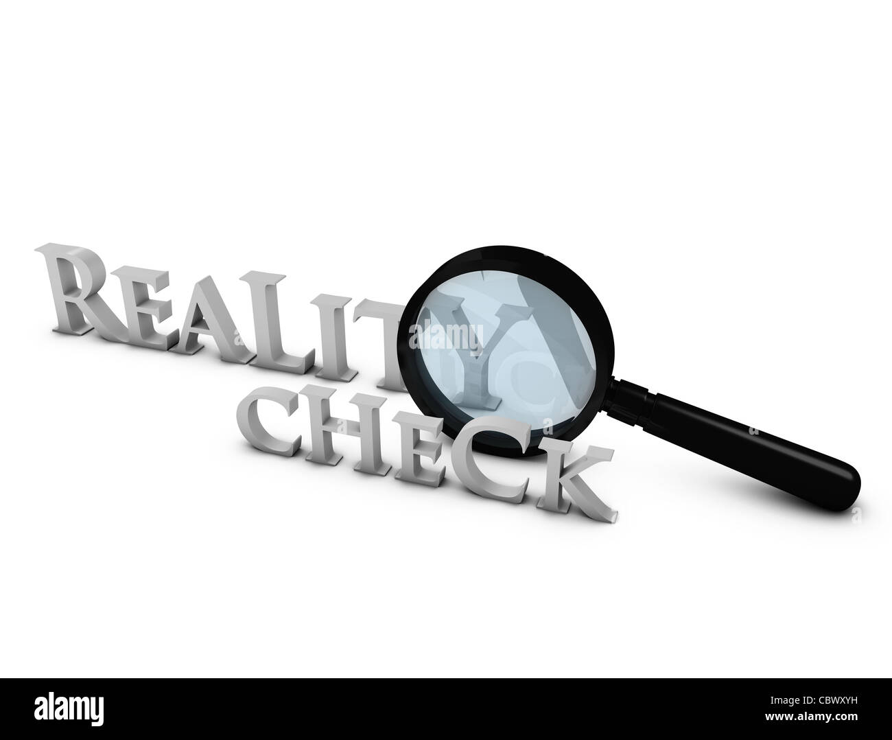 Reality check through the. Cut the check.