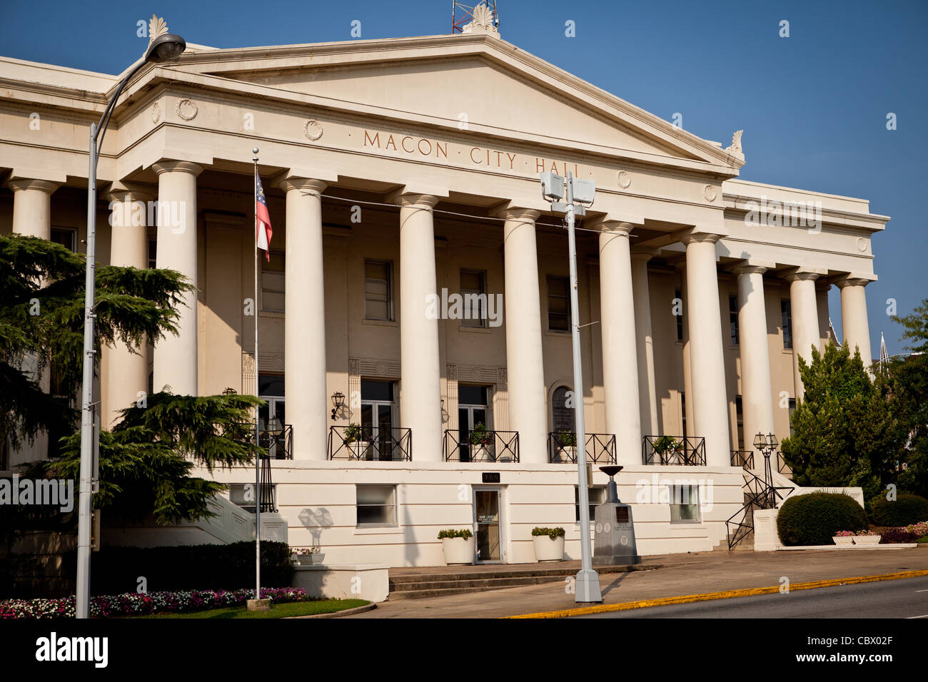 Macon City Hall a Classic Revival structure built in 1837 in Macon, GA