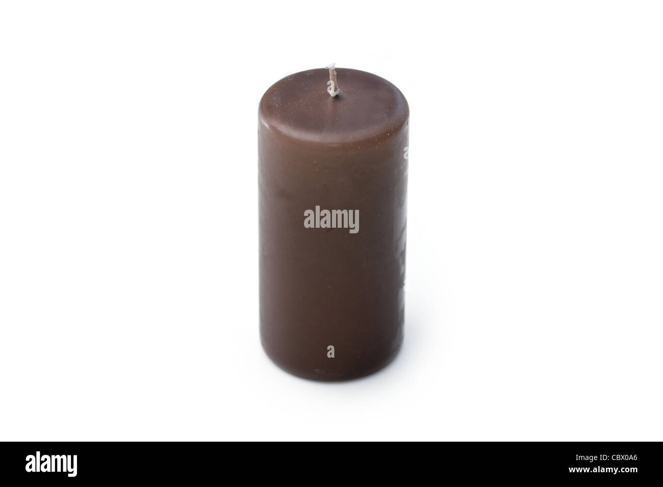 Brown candle Stock Photo Alamy