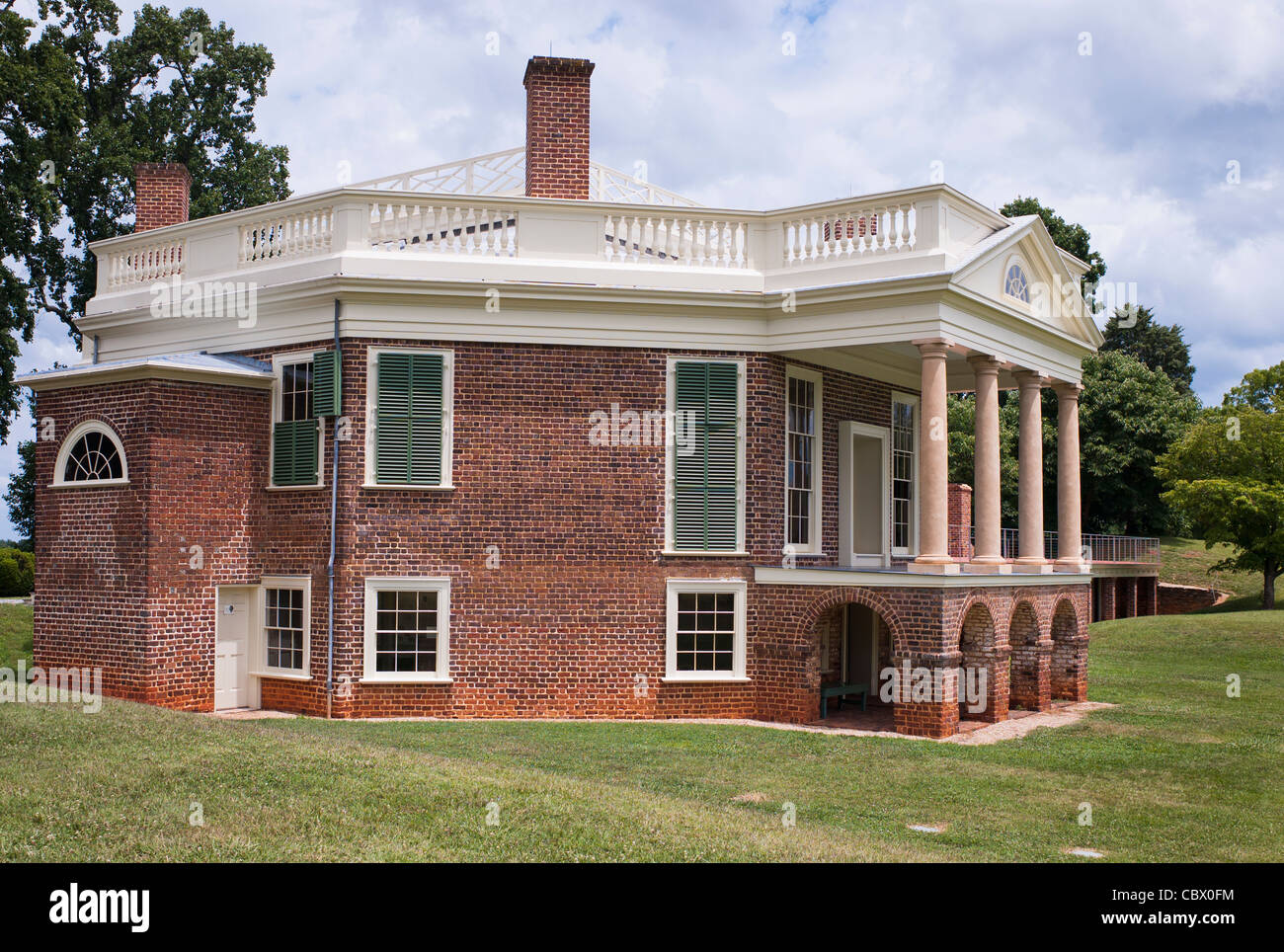 THOMAS JEFFERSON POPLAR FOREST VIRGINIA Stock Photo Alamy