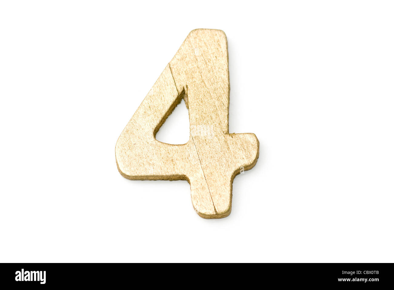 Number Four Isolated High Resolution Stock Photography and Images - Alamy