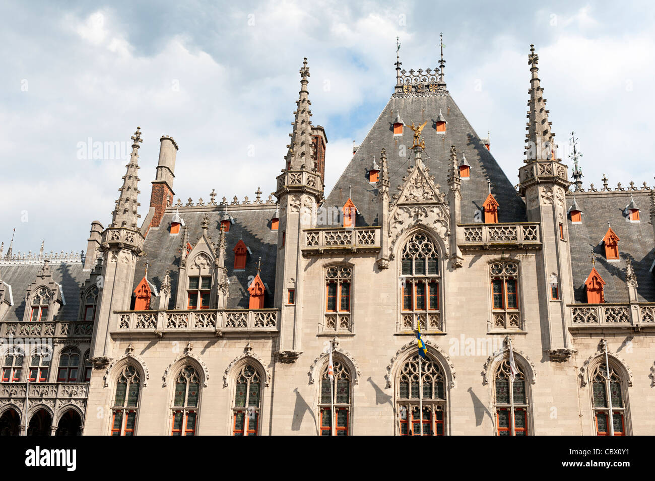 Provincial Court in Bruges, Belgium Stock Photo