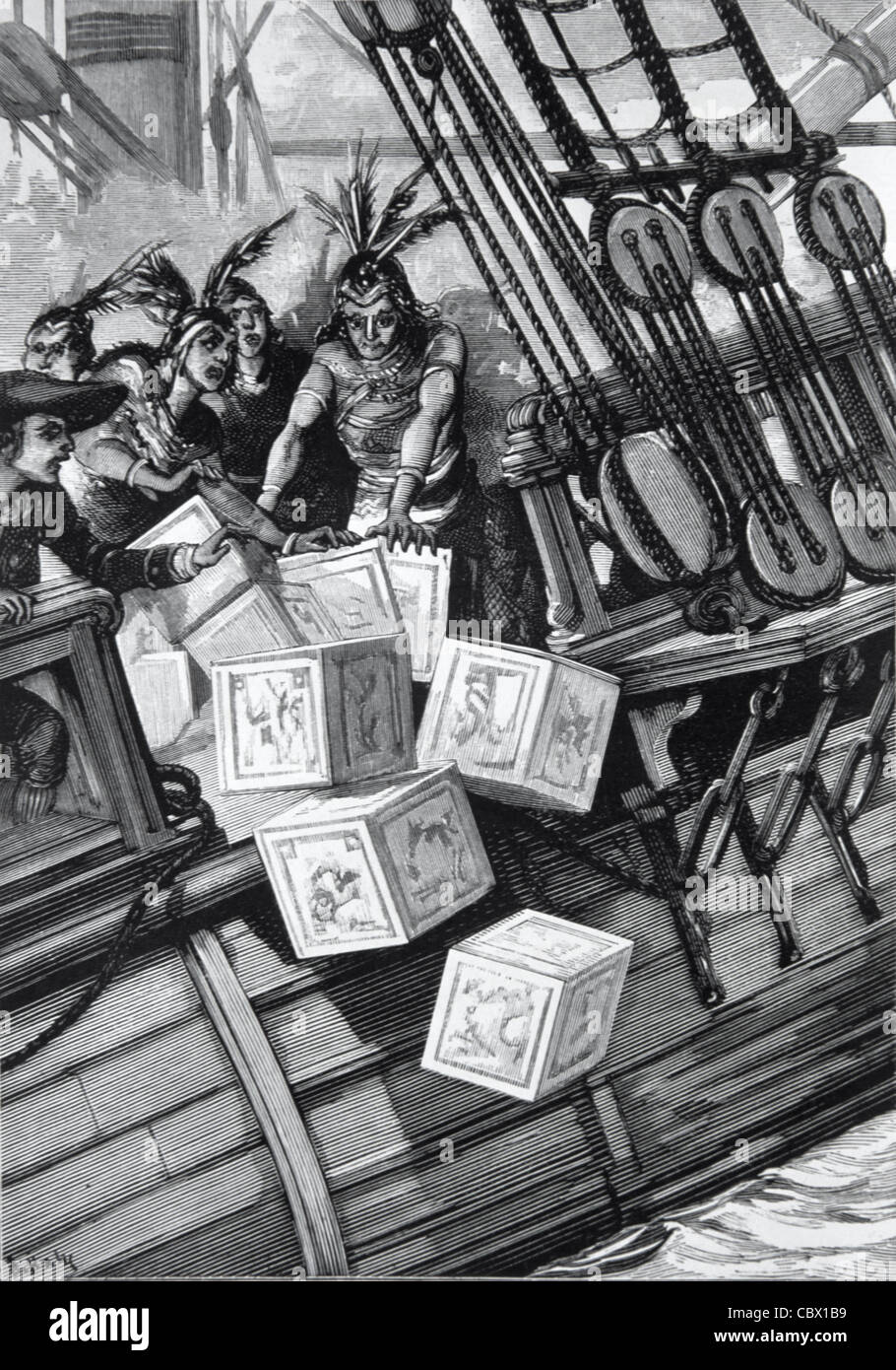 Boston Tea Party, 16 December 1773, When the Sons of Liberty Threw