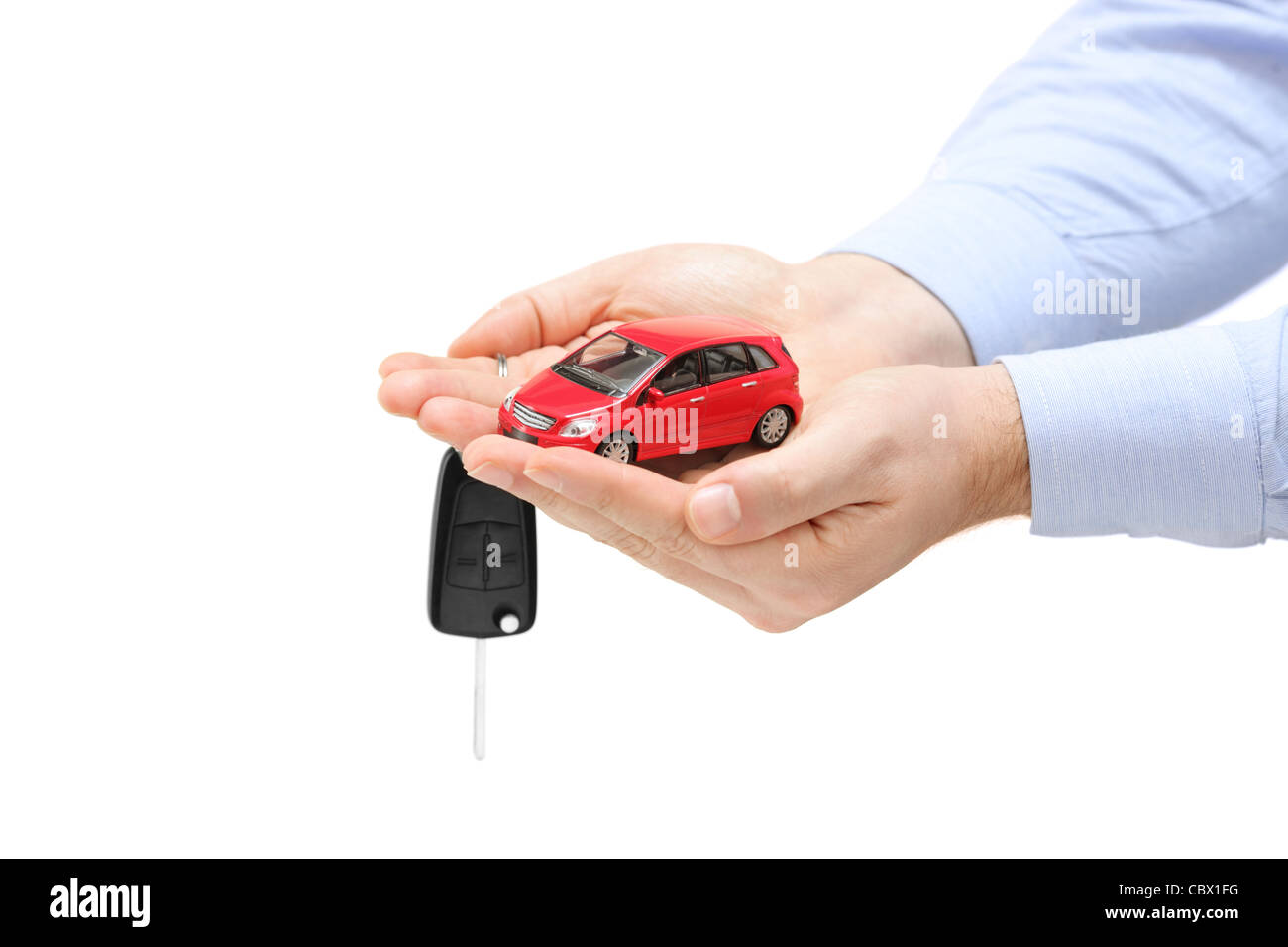 Man holding car keys model hi-res stock photography and images - Alamy