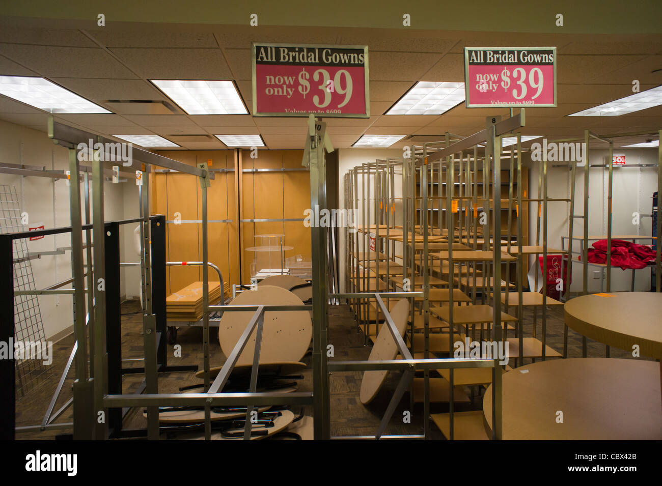 Liquidation sale at the Filene's Basement store on Union Square in New York Stock Photo