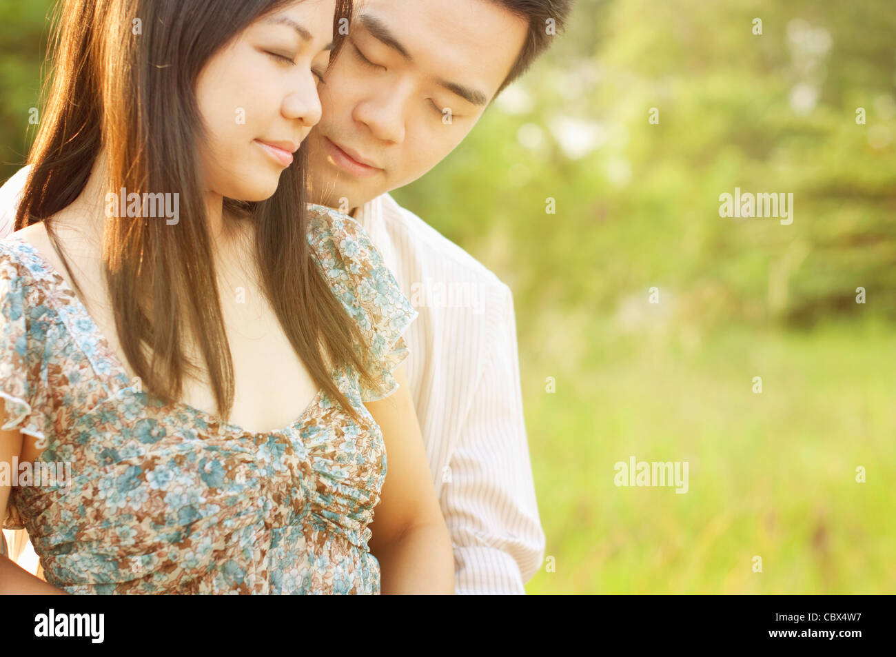 Asian couple outdoor hi-res stock photography and images - Alamy