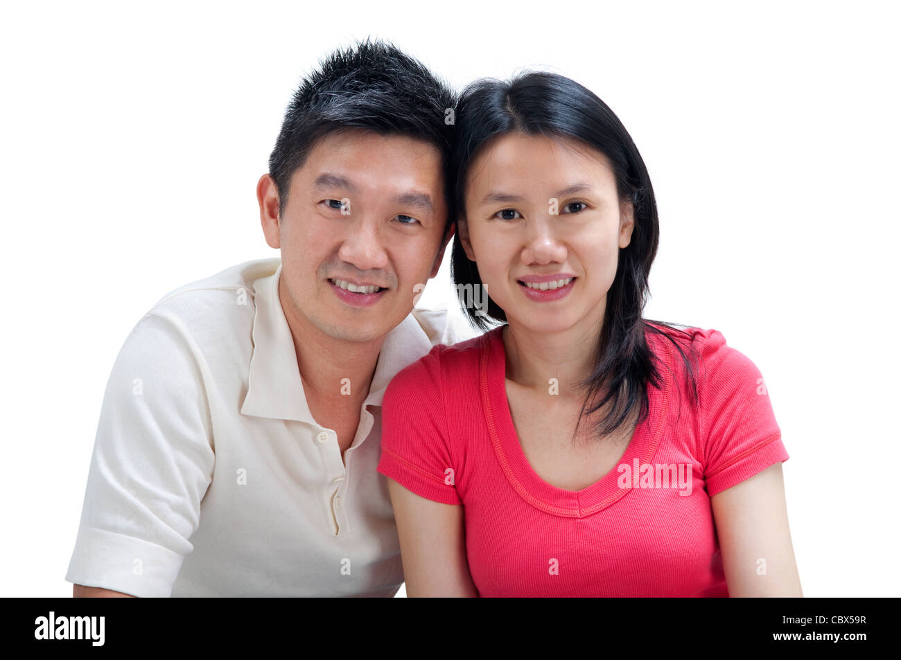 Family chinese couple cute embrace 30s hi-res stock photography and images  - Alamy