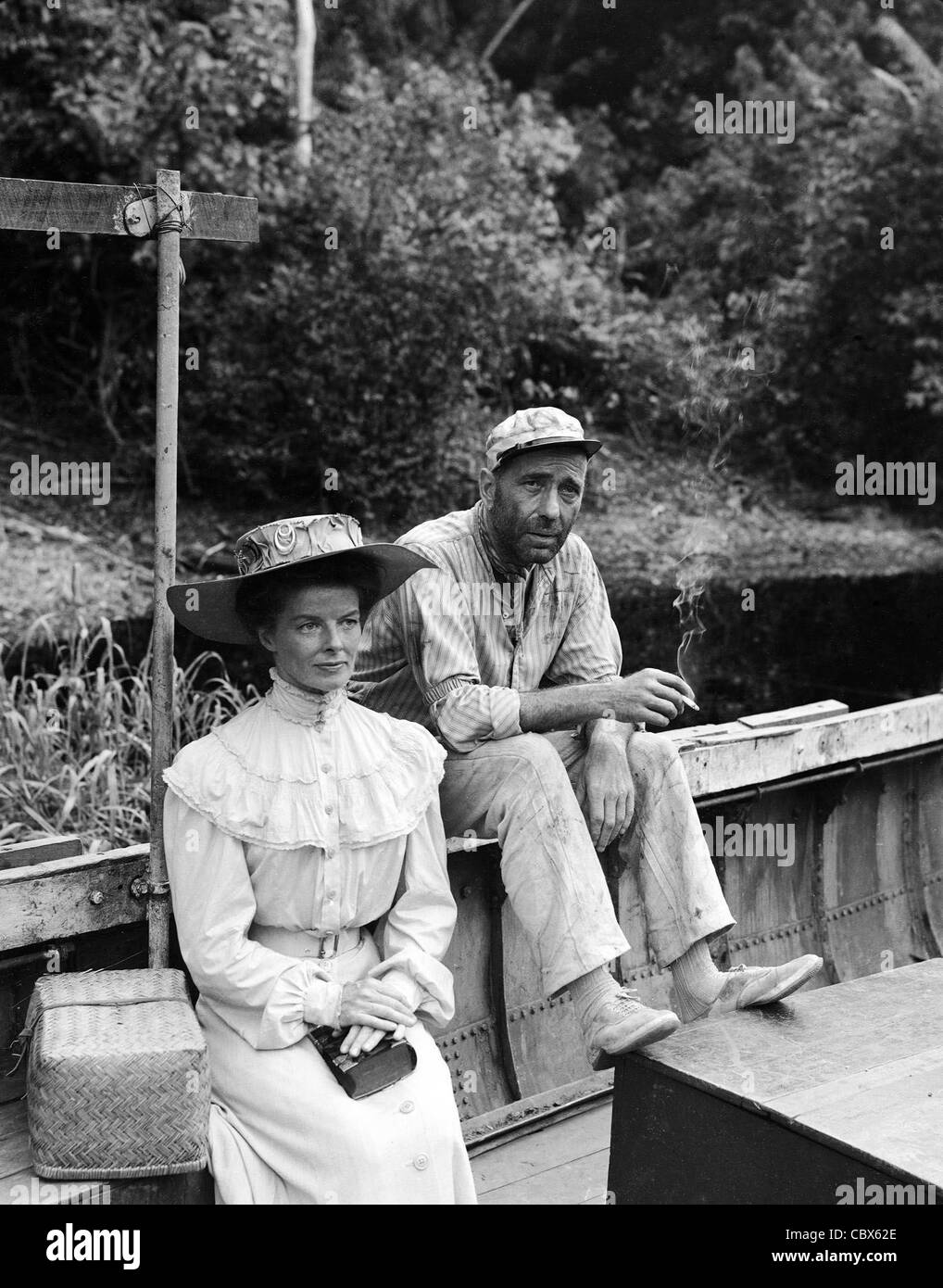 Humphrey bogart the african queen stock image