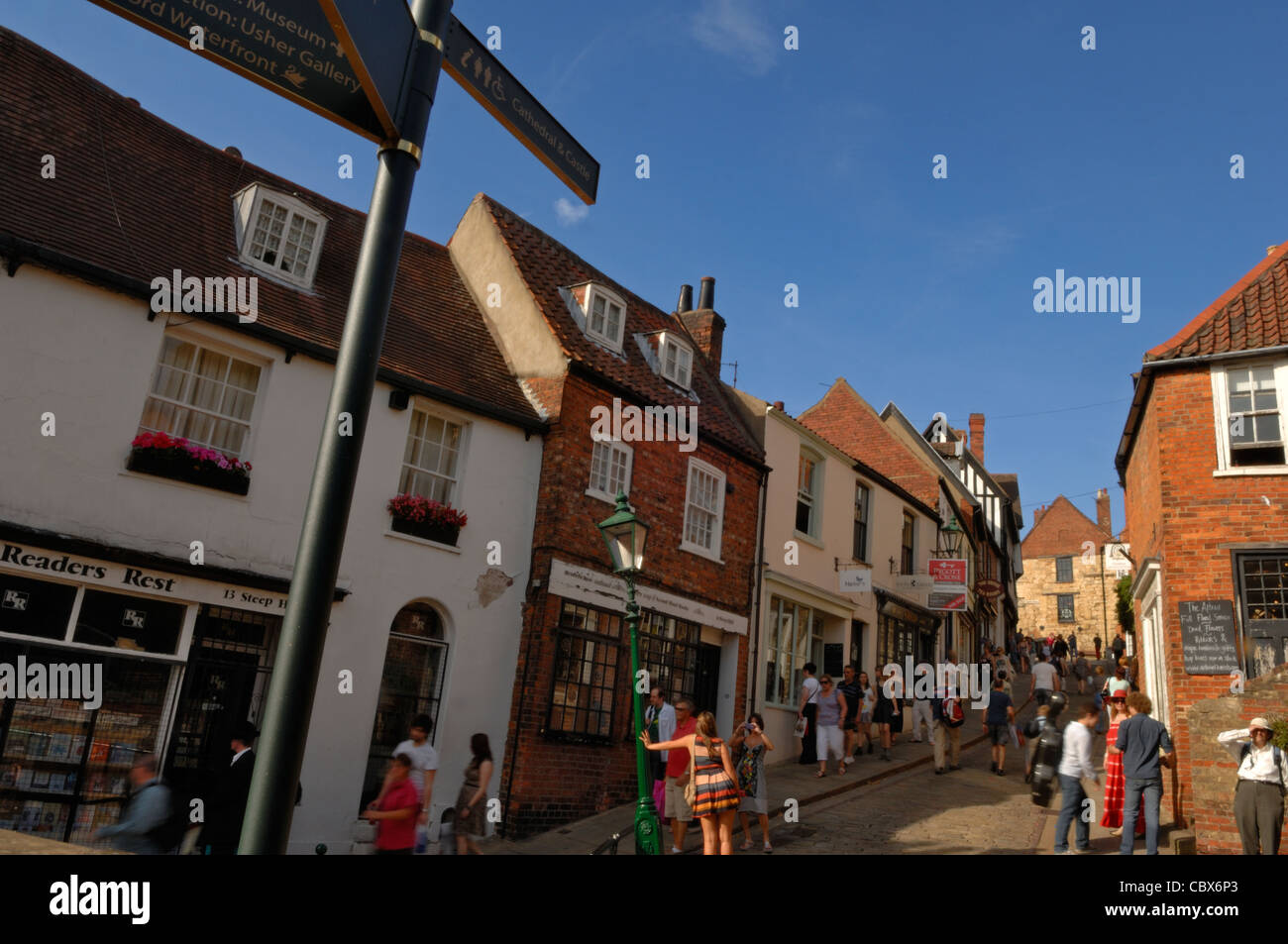 Steep Hill Lincoln Stock Photo