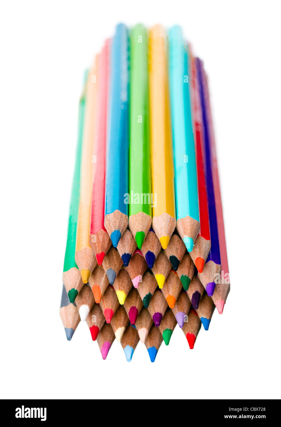 Photo of Color Crayons isolated on white background Stock Photo - Alamy