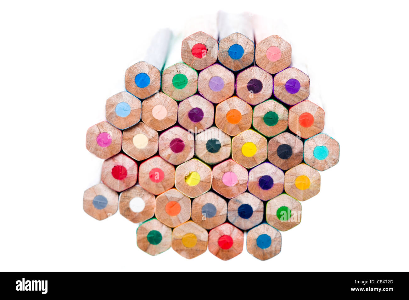 Photo of Color Crayons isolated on white background Stock Photo - Alamy