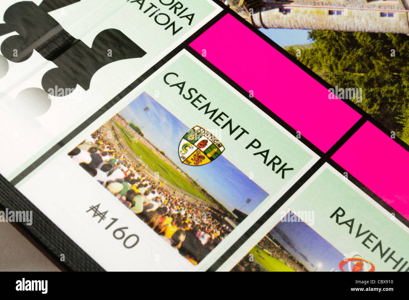 Belfast Monopoly: Casement Park GAA Ground Stock Photo