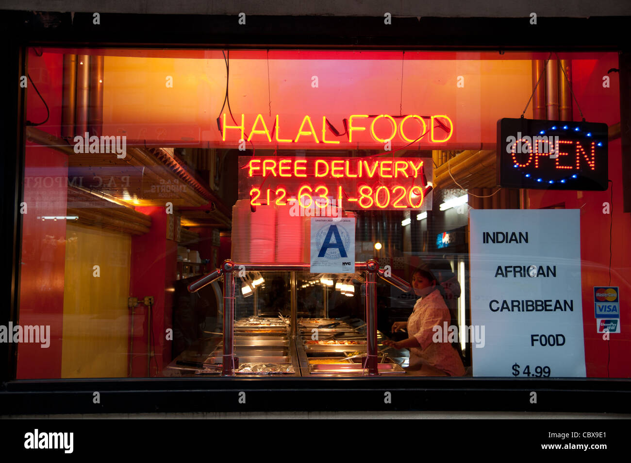 Halal food restaurant window on hires stock photography and images Alamy