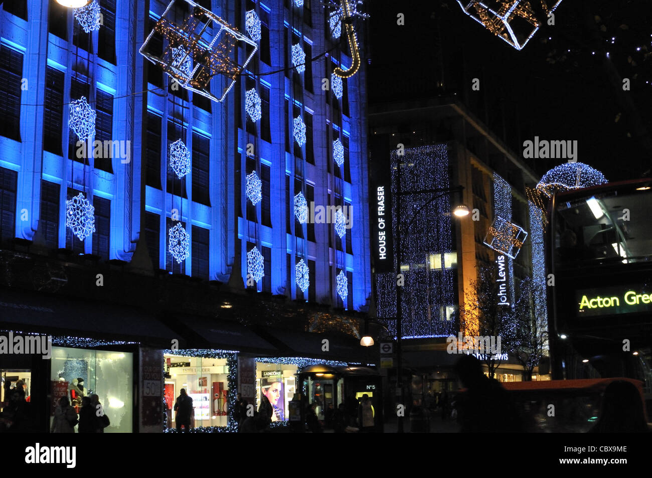 Oxford street christmas lights hires stock photography and images Alamy