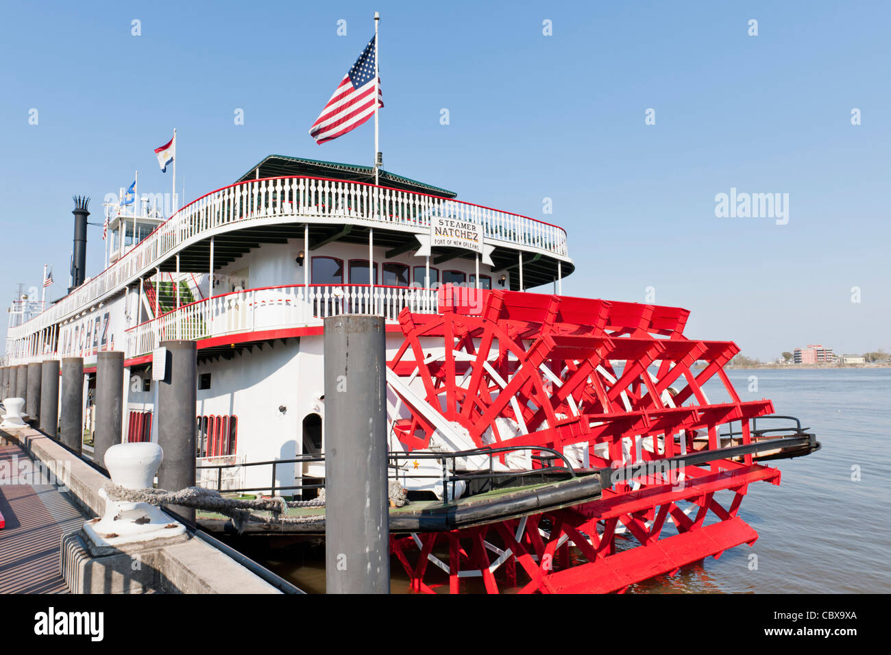 Natchez IX Steamboat cruise, New Orleans Stock Photo