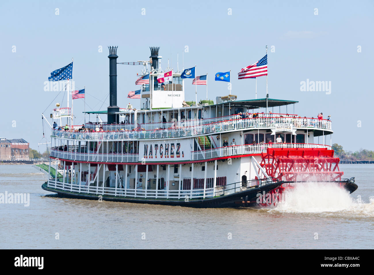Natchez IX Steamboat cruise, New Orleans Stock Photo