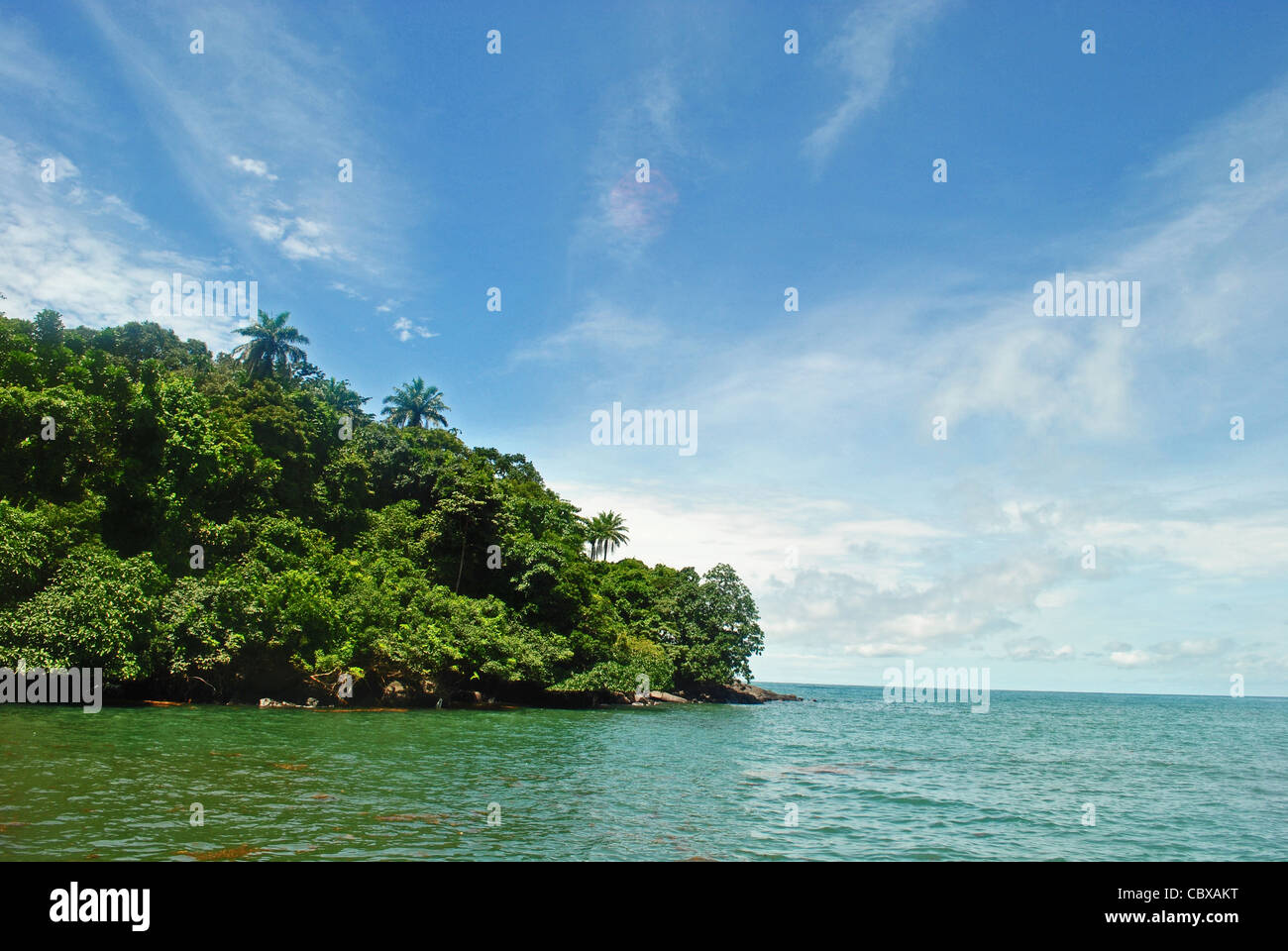 Rickets Island (in the Banana Islands), Sierra Leone, West Africa Stock