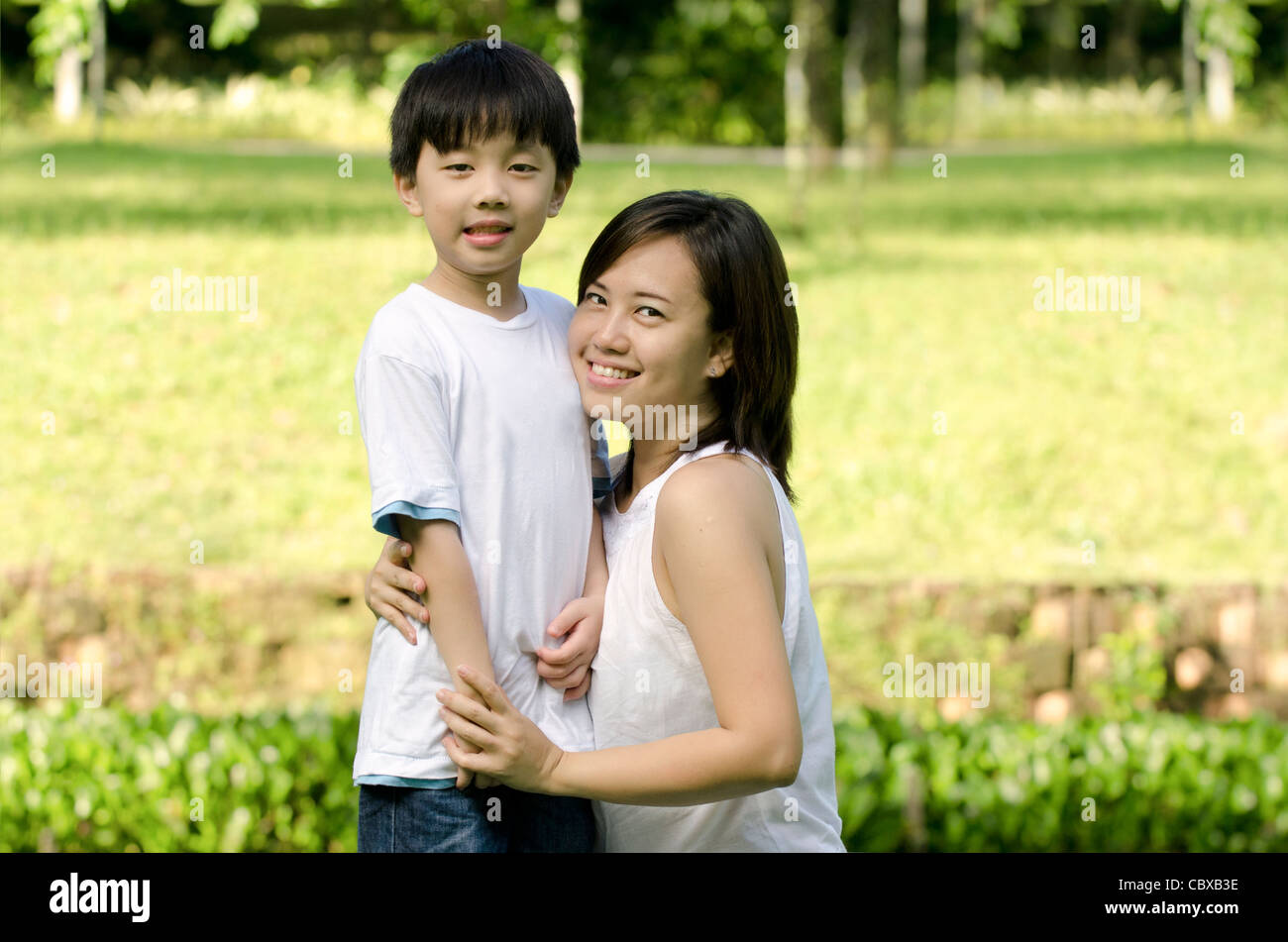 asian mother and son Stock Photo - Alamy