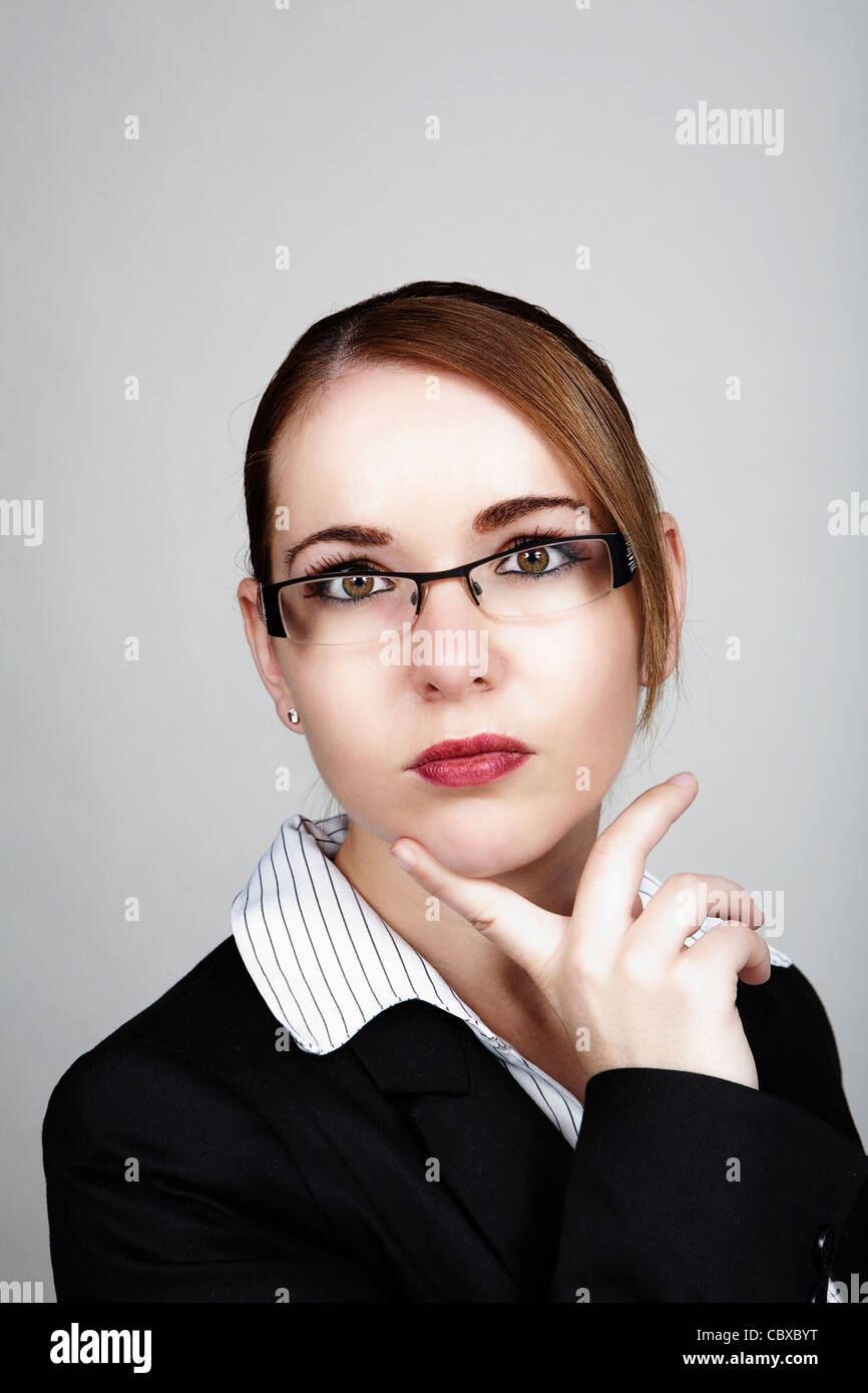business woman shot in the studio Stock Photo - Alamy
