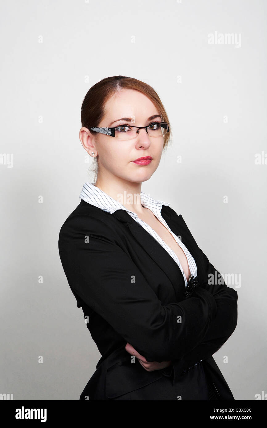 business woman shot in the studio Stock Photo - Alamy