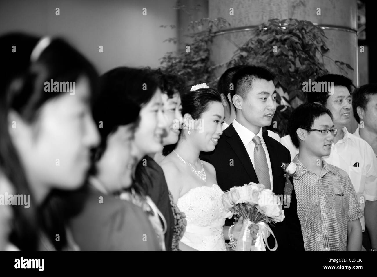 The wedding of Li Ang and Guo Lina Stock Photo