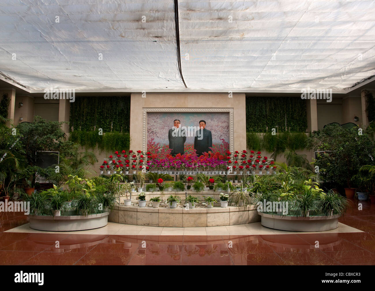 KIMILSUNGIA AND KIMJONGILIA EXHIBITION, PYONGYANG, NORTH KOREA Stock