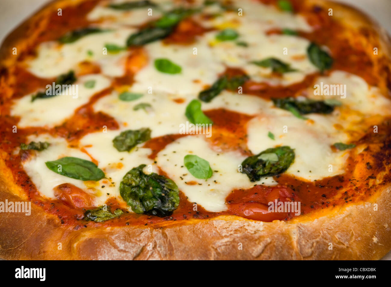 Pizza margarita Stock Photo