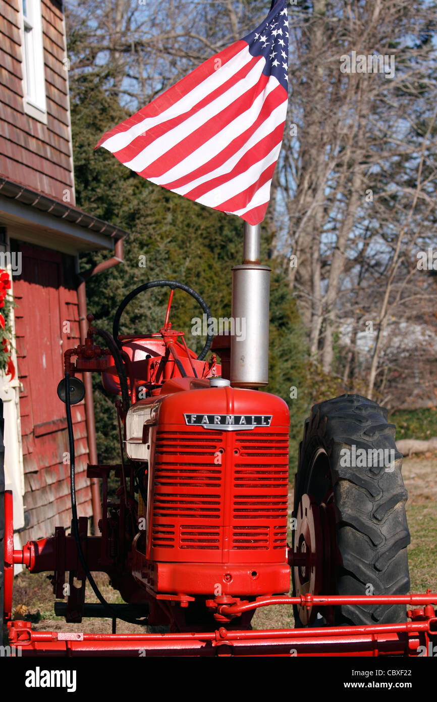 Farm tractor eastern Long Island NY Stock Photo Alamy