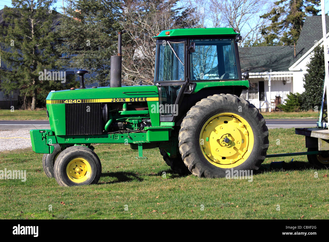 Farm tractor eastern Long Island NY Stock Photo Alamy