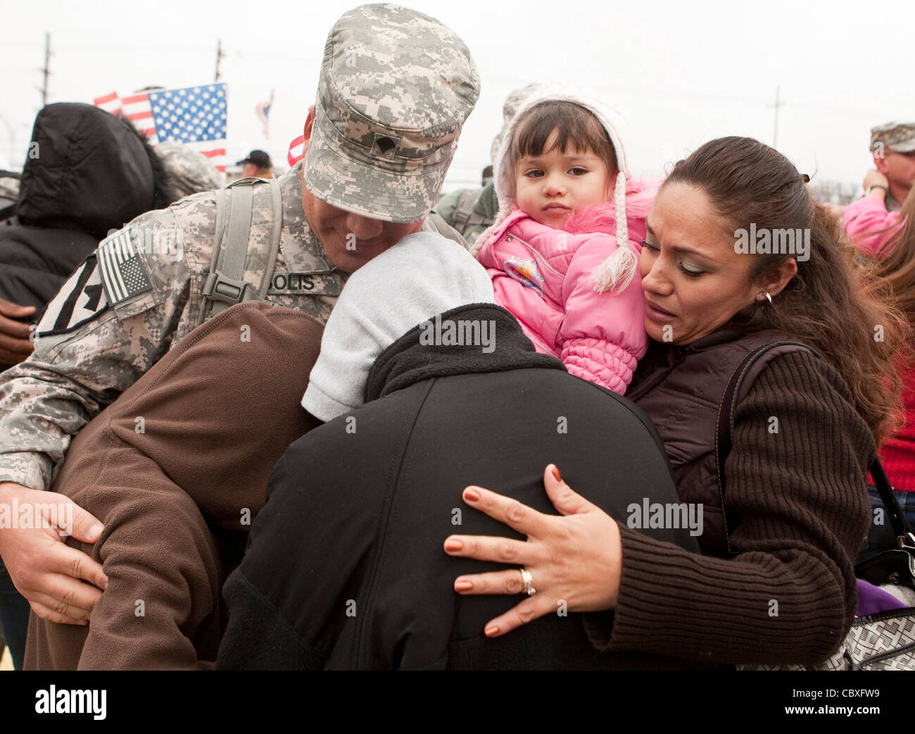 home ceremony for Iraq war veterans returning from duty to Fort