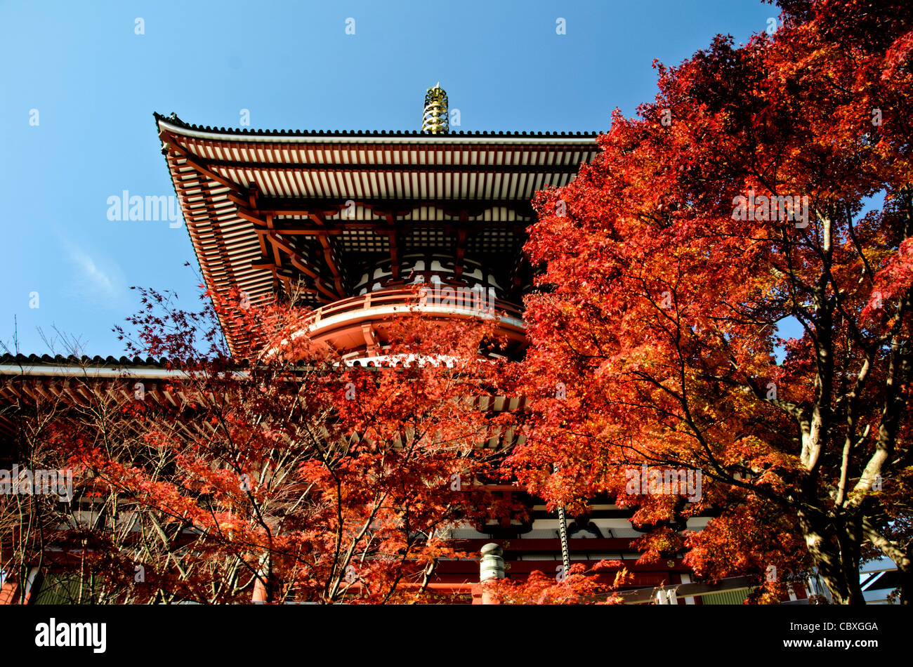 NARITA, Japan The Daitou, or Great Temple, built in 1984, stands over