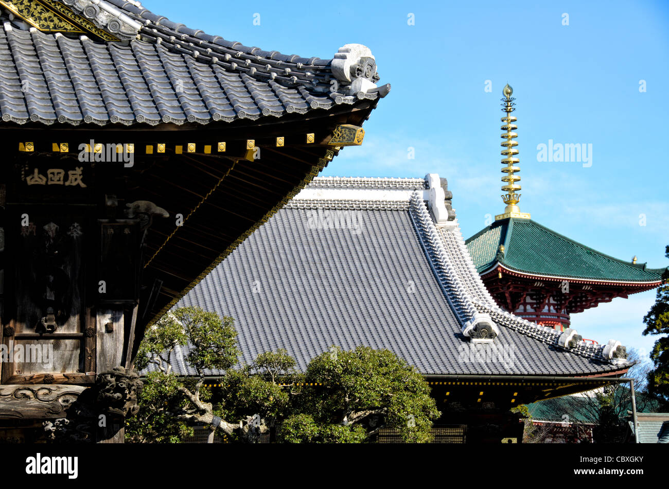 NARITA, Japan - The Narita-san temple, also known as Shinsho-Ji (New Victory Temple), is Shingon Buddhist temple complex, was first established 940 in the Japanese city of Narita, east of Tokyo. Stock Photo