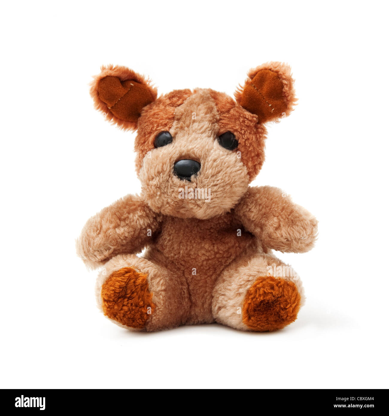 Cute little teddy bear over a white background Stock Photo - Alamy