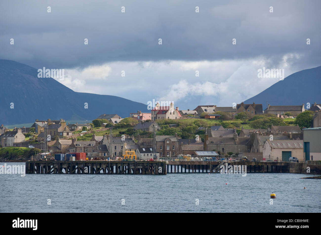 Scotland, Orkney Islands, Mainland, Stromness. North Atlantic port city of Stromness. Stock Photo