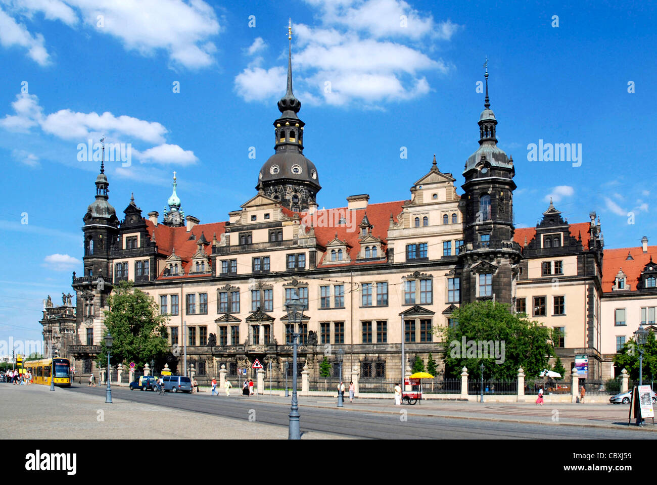 Residence castle in Dresden. Stock Photo