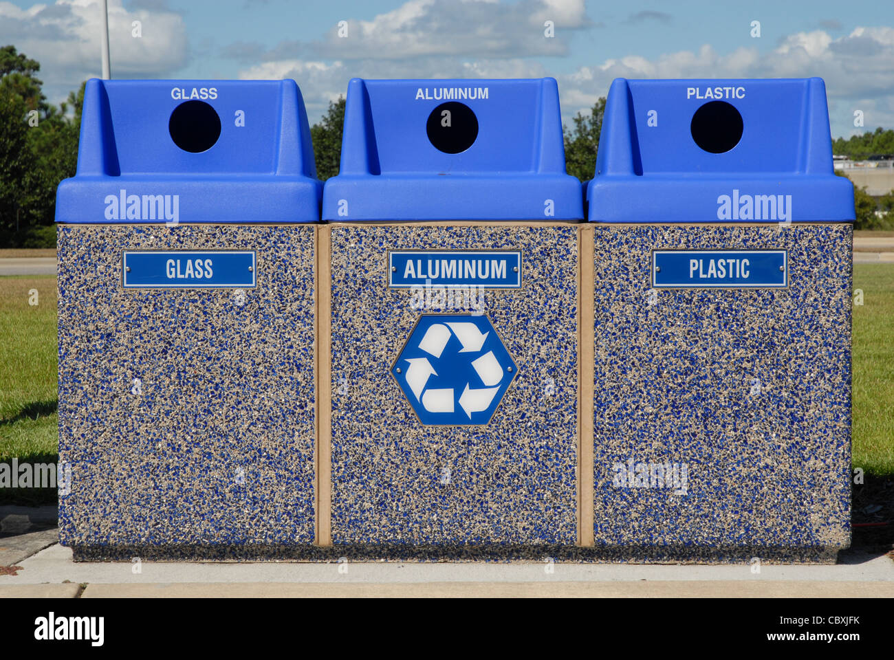 Recycling Containers Stock Photo Alamy