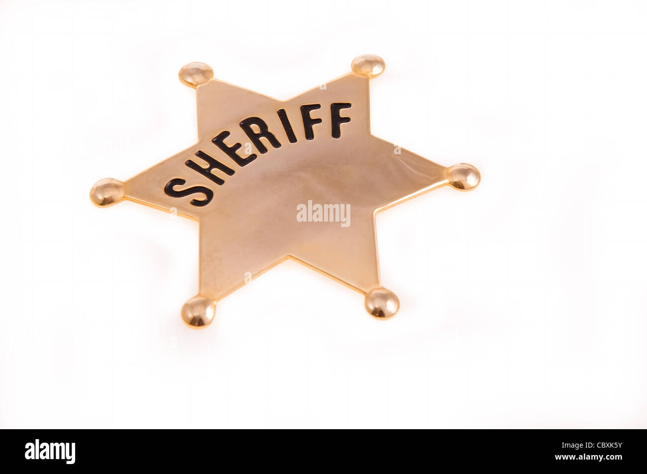 Sheriffs Badge Stock Photo