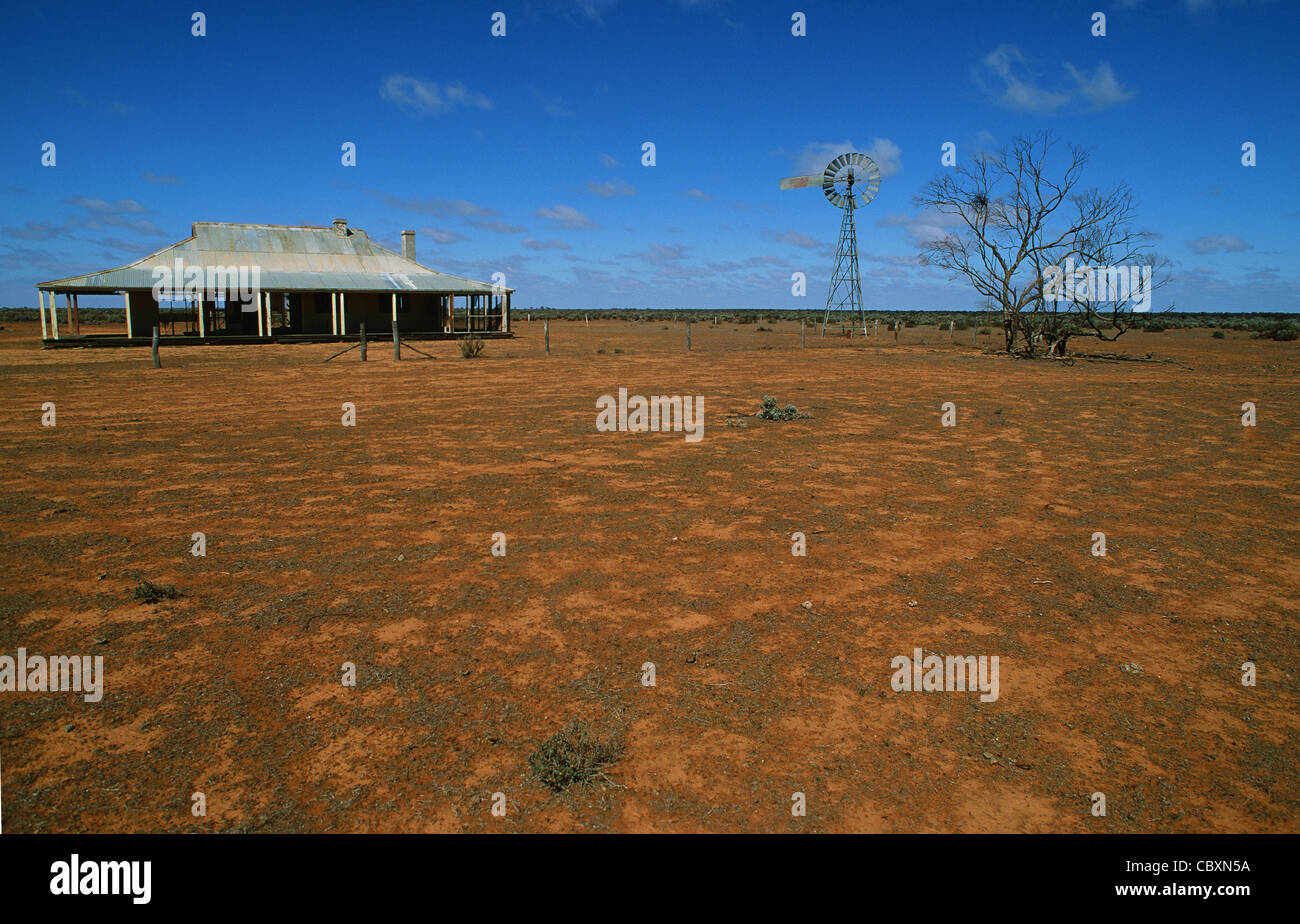 Moorna Station in the Murray Outback of Wentworth, New South Wales, Australia Stock Photo