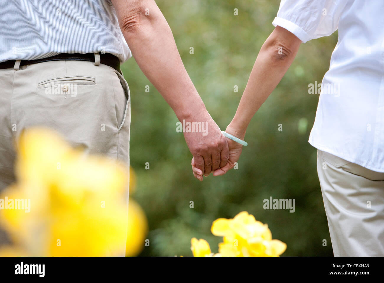 Rear view midsection senior hi-res stock photography and images - Alamy